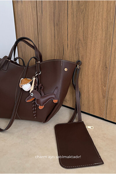 Mupa Shoes Női duplapántos válltáska ACI BROWN