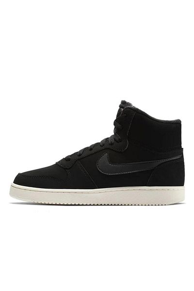 Nike Pantofi de damă Ebernon Mid din piele, negru, din piele naturală, pantofi sport pentru femei, negru