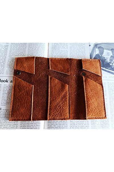 Mahfuz Crazy Leather Pen Holder - for Your Custom Pencils, All Handmade (8*18cm) Mu84