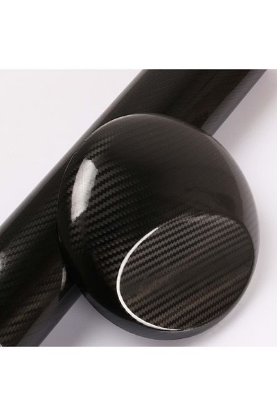 AUTOFOLYO 5D Carbon Fiber Foil Black Glossy 152 Cm-2 Meter Coating Foil