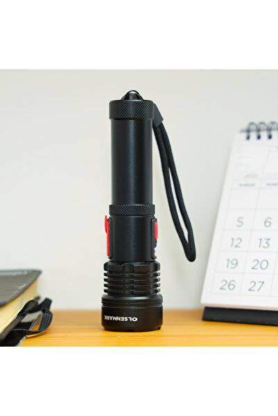 Olsenmark Rechargeable LED Flashlight 5 W OMFL2810 2000mAh Li-Ion Battery, Up To 5 Hrs Working