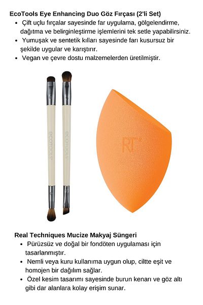 Ecotools Miracle Makeup Sponge/ Ecotools 2-Piece Eye Set
