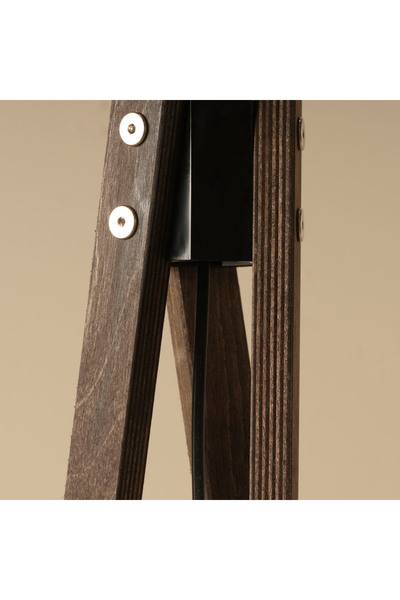 Bella Maison Bella Ahşap Lambader Lacivert-Ceviz (40x40x125 cm)