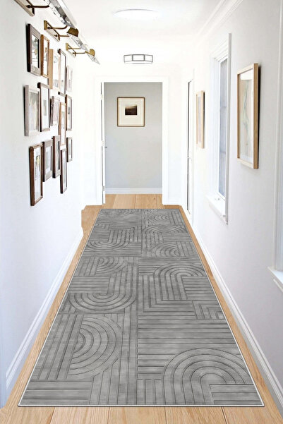 LTS HOME Dijital Kaymaz Yıkanabilir Modern Renkli Mutfak Halısı Salon Halısı ...