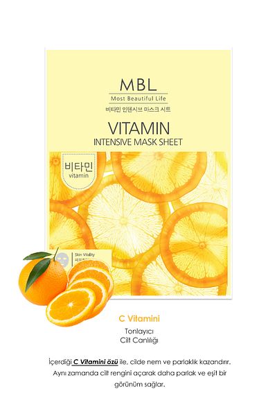 MBL Teresia Anti-Aging Face Mask with Vitamin C, Peptides and Hyaluronic Acid