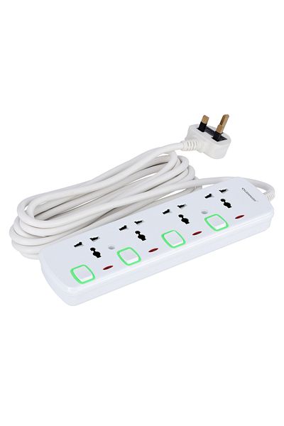 Olsenmark 4 Way Extension Board Power Cable High Quality, Shock Proof Design
