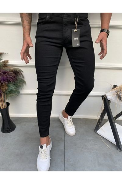 Lotus Men's Black Jeans