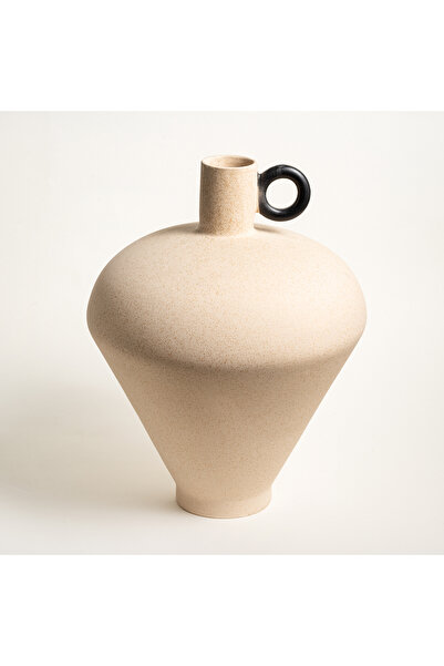 Zsa Zsa Zsu Lızbon Earthenware Vazo 31x31x39 Cm Bej