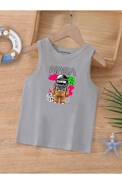 BENROMA CRTANI LIK ŠTAMPANA DEČIJA MAJICA BEZ RUKAVA