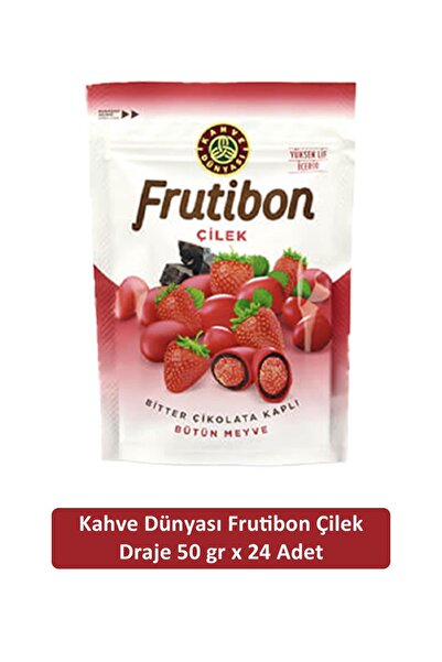 Kahve Dünyası Kahve Dünyası Çilek Frutibon 50 GR x 24 Adet