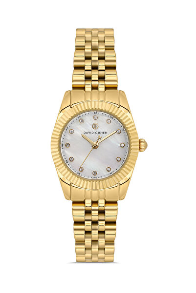 DAVID GUNER Sarı Gümüş Rolex Kasa Kadın Kol Saati Jubile Kordon Sevgililer Gü...