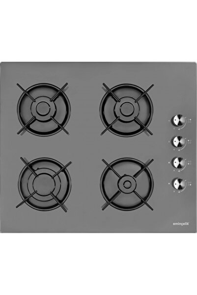 Eminçelik EC-AH 1240 BG60 (12 225) Ankastre Siyah Cam Ocak