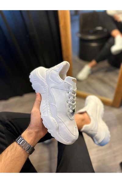 Knack Pantofi casual cu talpă înaltă N75 alb