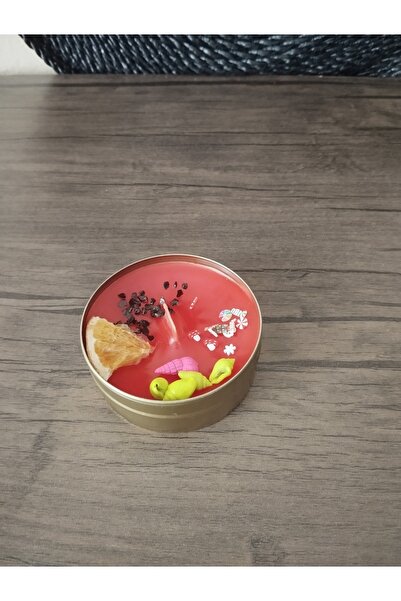 Mercan Kokulu kırmızı mum