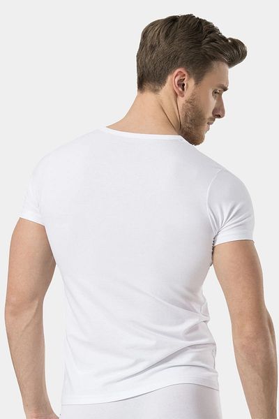 TÜREN 2 τεμάχια 95% βαμβάκι 5% Lycra κοντομάνικο ανδρικό μπλουζάκι με λαιμόκοψη V