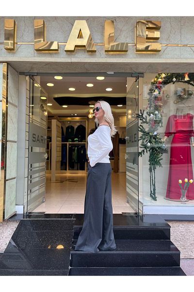 Unique Slit Detailed Trousers