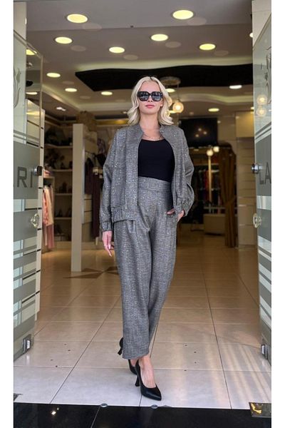 Unique - Tuvit Fabric Pants with Paillet Detail