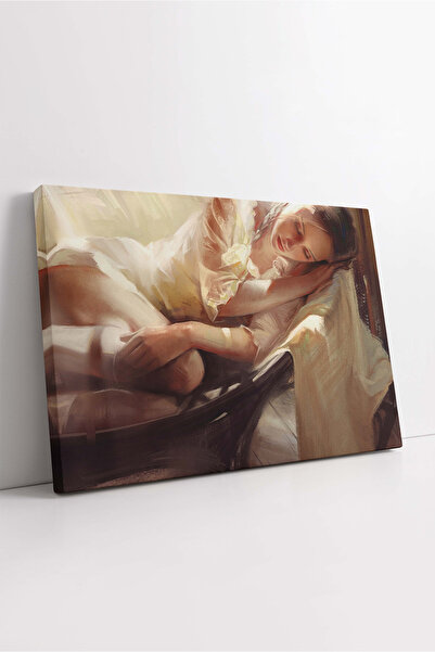 KOSS Dijital Pictură artistică pe pânză cu aspect de pictură în ulei, cu o fa...