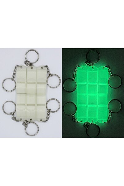 GİT3D 6 Adet Fosforlu Deprem Acil Yardım Düdüğü Yüksek Desibel Düdük Ses Islı...