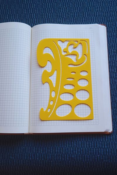 Karmelom Studio French Curve Template Ruler - Pistole for Technical Drawing and Artistic Design Drawings