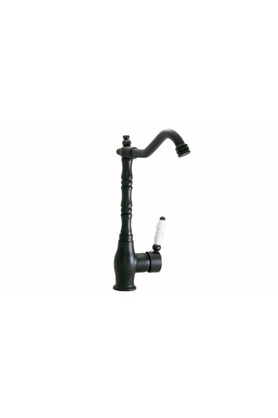 ema Matte Black Ottoman Kitchen Sink Faucet Fountain