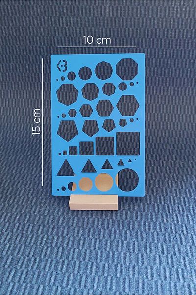 Karmelom Studio Multi-Purpose Geometric Template Ruler