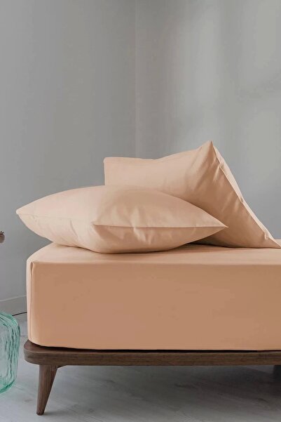 İssimo Home Simply Blush Cotton Satin Fitted Set 120*200/50*70