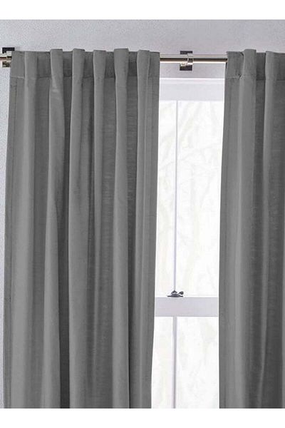soufa dibaj Velvet Curtain for Bedroom Dining Studio Office - Grey