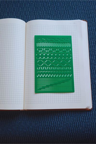Karmelom Studio Decorative Pattern and Line Template Ruler - Multipurpose for Design and Drawing