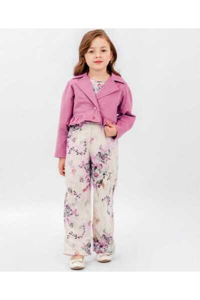 skycott Дівчачий комплект з 2 предметів, болеро з рюшами, комбінезон з квітко...