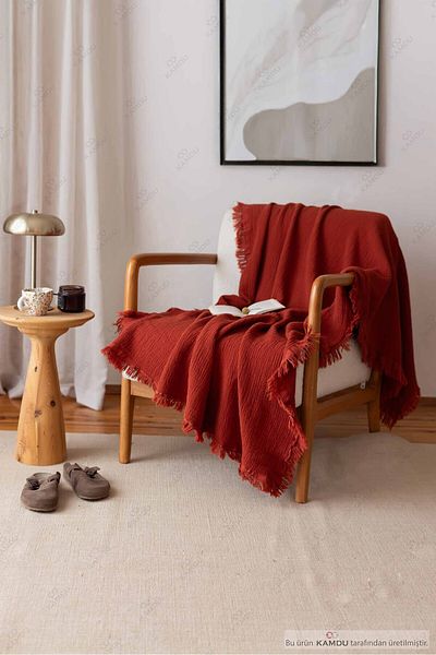yuens 100X200 cm Muslin 100% Cotton Tv Blanket, Multi-Purpose Muslin Blanket, Cotton Blanket