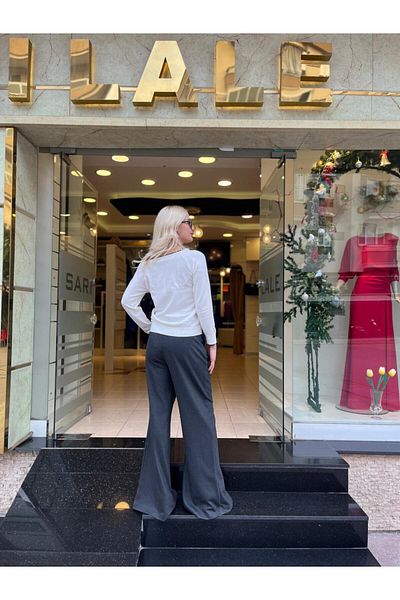 Unique Slit Detailed Trousers