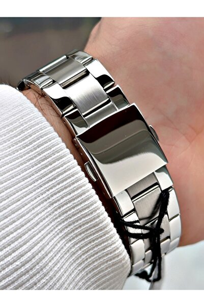 Ferrucci Function Silver-Burgundy Color Steel Band Men's Wrist Watch