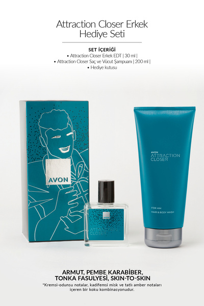 AVON Attraction Closer Erkek Hediye Seti