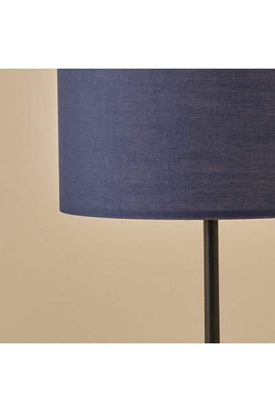 Bella Maison غطاء رأس Vita Lampshade باللون الأزرق الداكن - الأسود (25x15x36 سم)