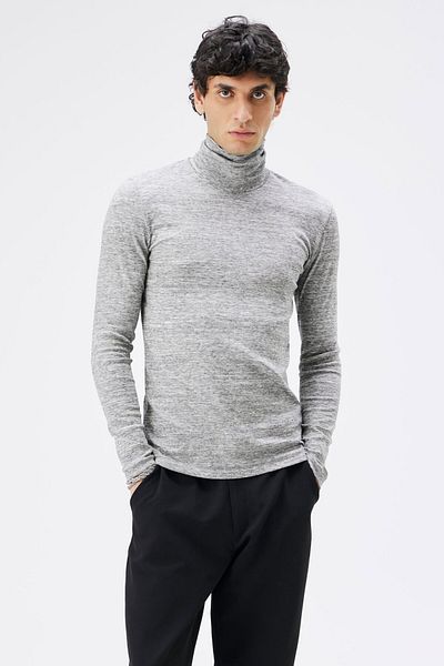 IAMNOTBASIC Gray Melange Daniel High Top T-Shirt
