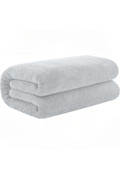 KAYABEY HOME Світло-сірий м'який рушник для ванної кімнати розміром 70x140 – вологопоглинаючий та швидковисихаючий розкішний рушник