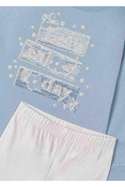 MAYORAL Winter Girls' Sweat Leggings - Blue