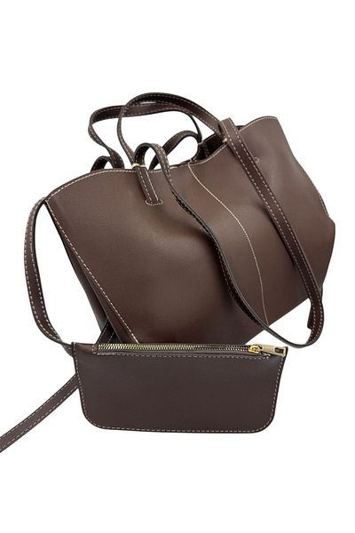KIRASE New Trend Model Πορτοφόλι Λεπτομερής τσάντα χεριού και ώμου μεγάλου μεγέθους