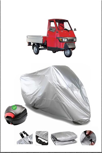 Breen Piaggio Ape50 Rear Bag Compatible Gray Waterproof Canvas (Motorcycle)