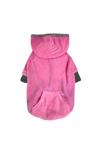 hepsipatili Pink Basic Fleece Medium Large Breed Dog Sweatshirt
