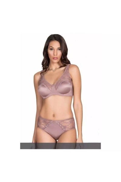 NİVEMESHOME Set sutien moale acoperit cu dantela Nivemeshome 5035 - Ecru Bdn:...