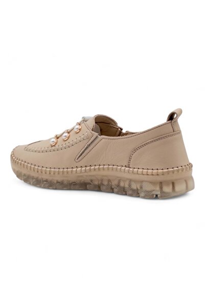 Voyager 9871 Women's Khaki Leather Shoes