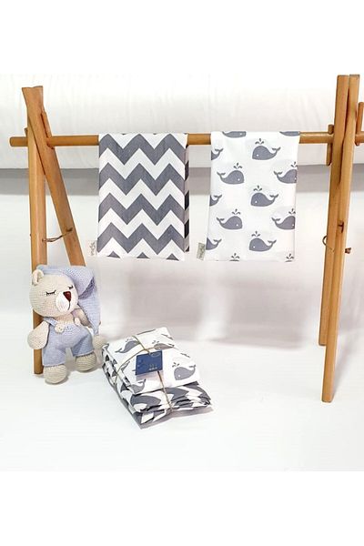 tiny plans 80X130 cm Baby Bedding Set - Elastic Sheet and 2 Pillowcases