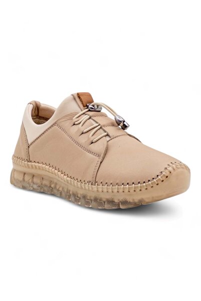 Voyager Z067 Women's Khaki Leather Sports Shoes