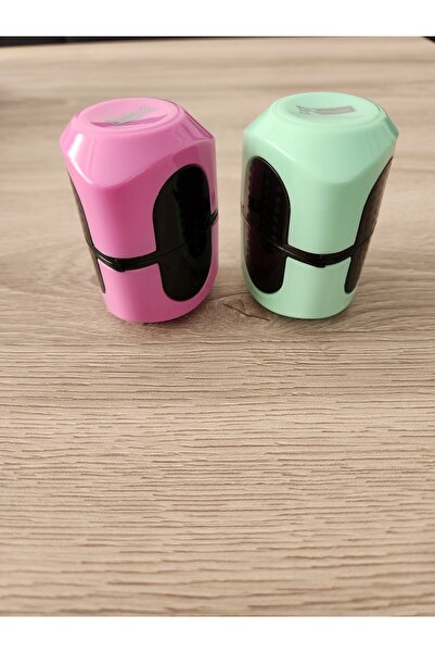 Mikro مبراة أقلام رصاص كبيرة عالية الجودة مع غطاء 3 شفرات (2 قطعة)