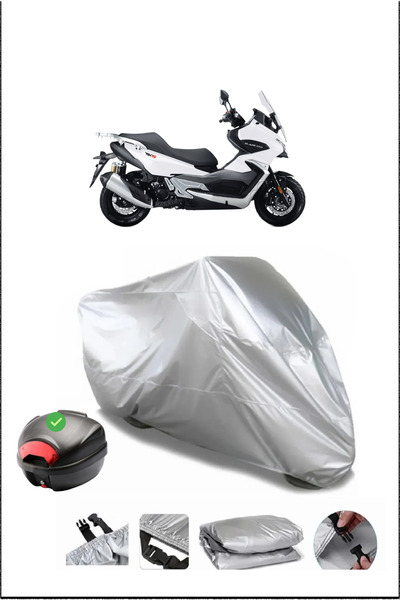 Breen Rks Blade250Pro Rear Bag Compatible Gray Waterproof Canvas (Motorcycle)