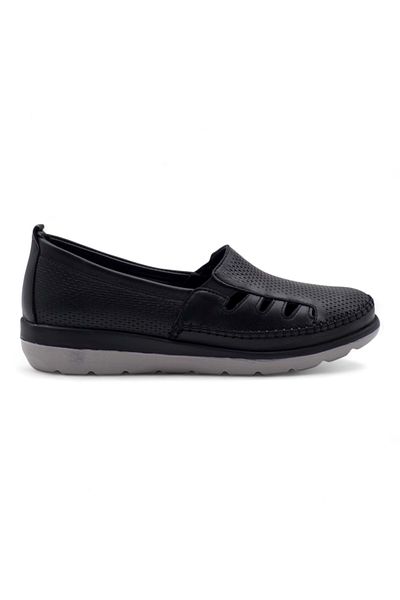 Voyager Z110 PANTOFI DE CONFORT DIN PIELE GENUINA DE DAME NEGRE