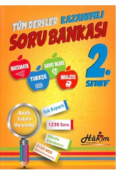 Hakim Yayınları 2.sınıf Tüm Dersler Kazanımlı Soru Bankası