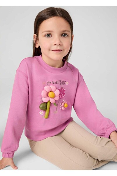 MAYORAL طقم بناتي شتوي - وردي